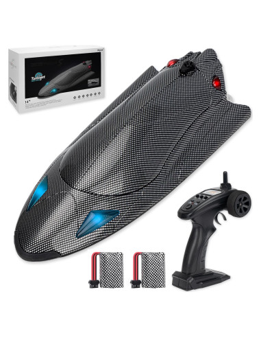 Barco RC YIDOFJ Speed King 34cm Sin Escobillas LED