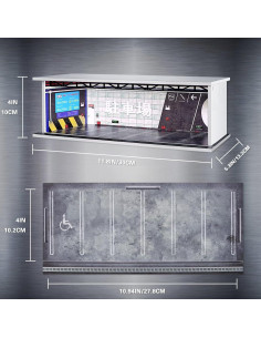 Caja de Exhibición Malamfans 1/64 con Luces LED y Acrílico 2