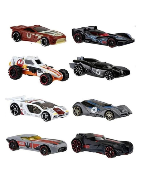 Hot Wheels Star Wars 2015 Set de 8 Vehículos Metal 1:64