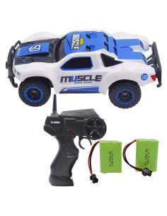 Coche RC Blomiky D143 4WD 14.48 km/h Azul Blanco