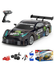 Coche RC Drift Dollox 1/16 4WD 30+ KM/h con Luces LED