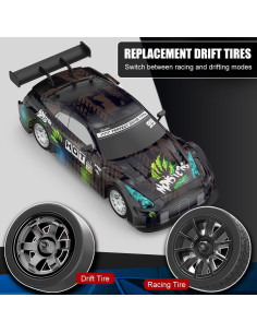 Coche RC Drift Dollox 1/16 4WD 30+ KM/h con Luces LED 2