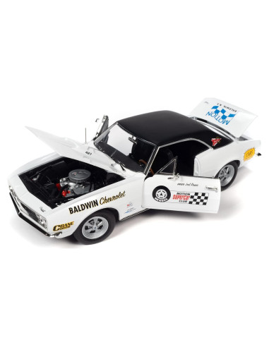 Modelo Diecast 1:18 Chevrolet Camaro SS 1967 Blanco