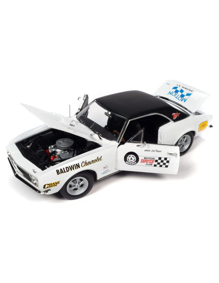 Modelo Diecast 1:18 Chevrolet Camaro SS 1967 Blanco