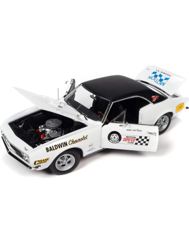 Modelo Diecast 1:18 Chevrolet Camaro SS 1967 Blanco