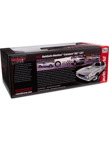 Modelo Diecast 1:18 Chevrolet Camaro SS 1967 Blanco