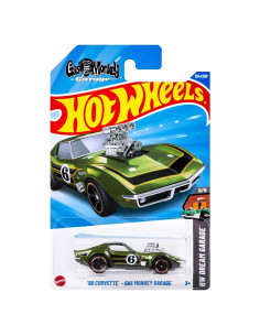 Hot Wheels '68 Corvette Gas Monkey Garage Verde 1:64
