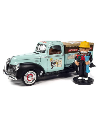 Caminón Ford 1940 Monopoly 1:18 Maquinaria de Pantalla