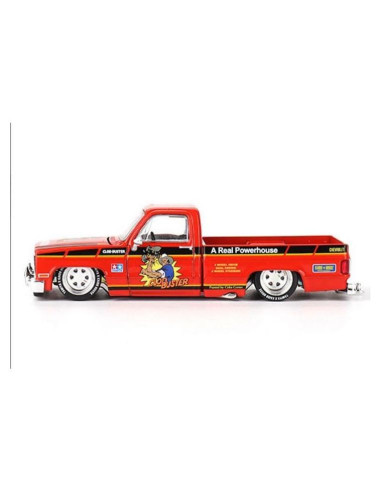 Coche Diecast Mini GT 1:64 Silverado CLOD BUSTER Naranja