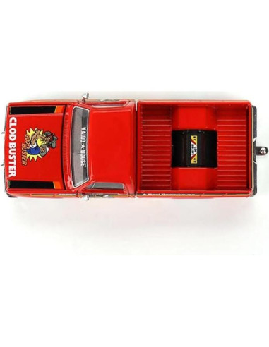 Coche Diecast Mini GT 1:64 Silverado CLOD BUSTER Naranja