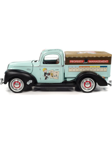 Caminón Ford 1940 Monopoly 1:18 Maquinaria de Pantalla