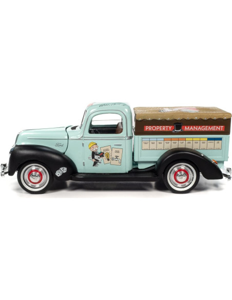 Caminón Ford 1940 Monopoly 1:18 Maquinaria de Pantalla