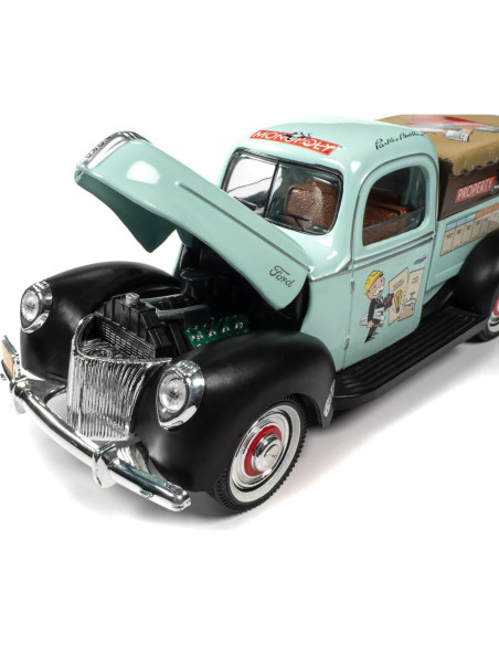 Caminón Ford 1940 Monopoly 1:18 Maquinaria de Pantalla