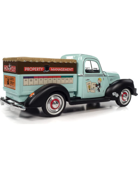 Caminón Ford 1940 Monopoly 1:18 Maquinaria de Pantalla