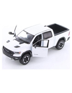 Camioneta Pickup Dodge Ram 1500 Rebel 2019 Diecast 1/24 Blanca
