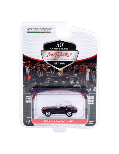 Coche Diecast 1965 Shelby Cobra 427 Negro Greenlight 1:64