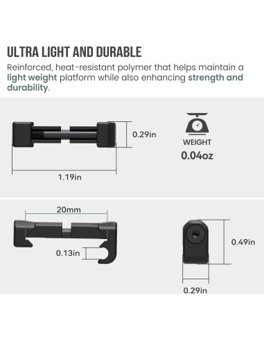 Paquete de 20 Clips de Gestión de Cables Guardtier CGM908