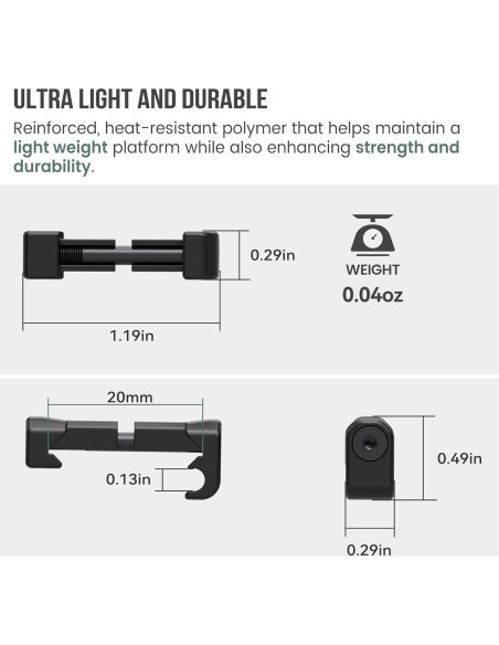 Paquete de 20 Clips de Gestión de Cables Guardtier CGM908