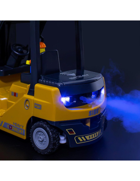 Carretilla Elevadora RC Lingqutoy 1/24 con Sonido y Luces