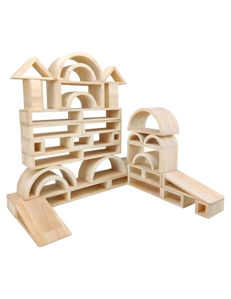Conjunto de Bloques de Madera Twood 29 Piezas para Niños