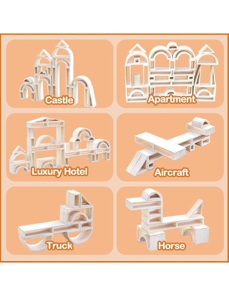 Conjunto de Bloques de Madera Twood 29 Piezas para Niños