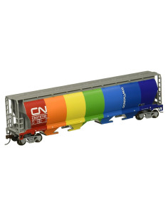 Vagón de Carga Bachmann HO 4 Bahías Grano Nacional