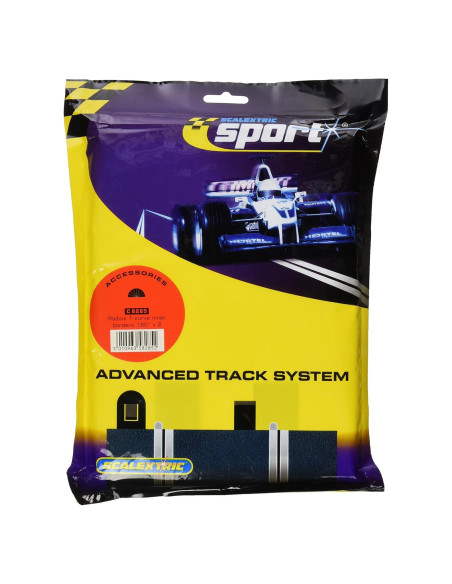 Bordes Negros Radio Interno Scalextric C8285 180 Grados