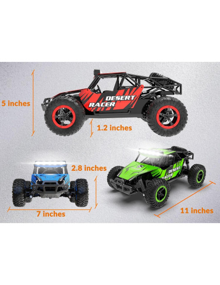 Coche RC Racent 1:16 Todo Terreno 20 km/h con 2 Baterías Coche RC Racent 1:16 Todo Terreno 20 km/h con 2 Baterías