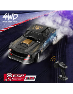 Coche RC Drift Hitish 1/16 30KM/H 4X4 con Luces 2