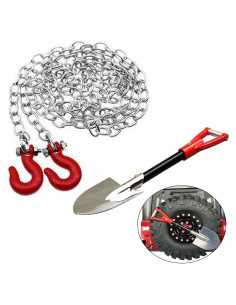 Gancho de Remolque y Cadena Metal RC Axial SCX10 1/10