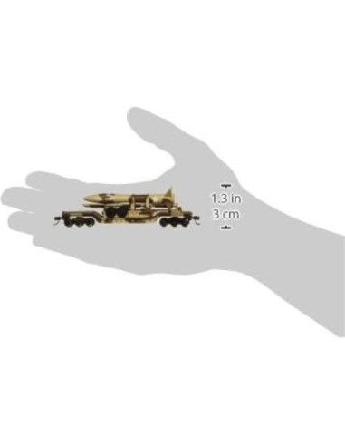 Carro Plano Militar del Desierto Bachmann Escala N 10.16 cm