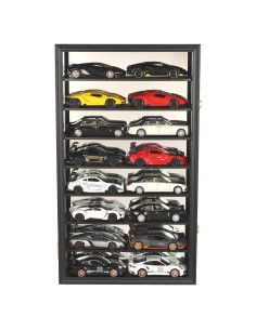 Estuche Exhibición Coches 1:24 HW18-BLA 16 Coches Soporte