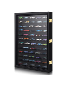 Vitrina Tatuo para Modelos de Autos 1/64 Negra 12 Compartimentos