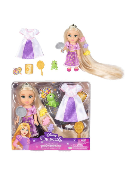 Muñeca Rapunzel Disney Princess con 2 atuendos y accesorios