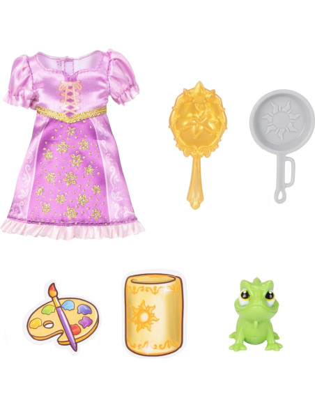 Muñeca Rapunzel Disney Princess con 2 atuendos y accesorios