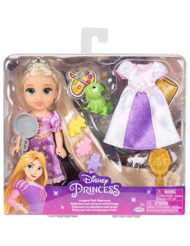 Muñeca Rapunzel Disney Princess con 2 atuendos y accesorios