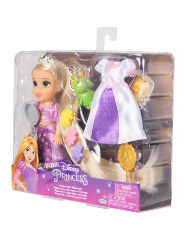 Muñeca Rapunzel Disney Princess con 2 atuendos y accesorios
