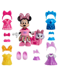Conjunto de Muñeca Minnie Mouse Just Play 23 Piezas 15.24 cm