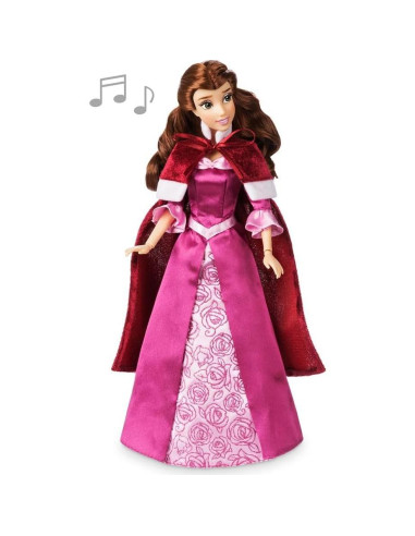 Muñeca Cantante Bella Disney con Capa Invierno y Vestido