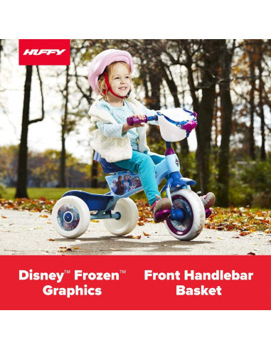 Triciclo Huffy Frozen 2 para Niñas 3+ con Almacenamiento