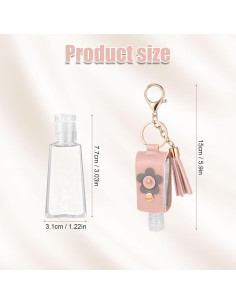 4 Soportes de Desinfectante de Manos Tinoaly 30ml Recargables 2