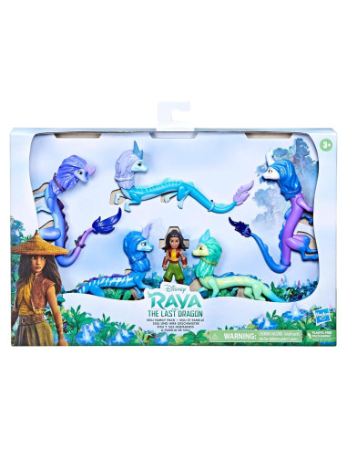 Paquete Familiar Sisu Disney con Muñeca Raya y 5 Dragones