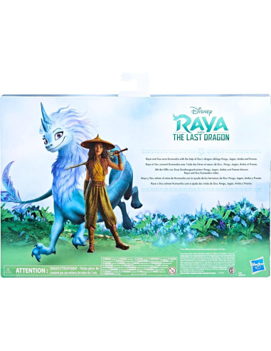 Paquete Familiar Sisu Disney con Muñeca Raya y 5 Dragones