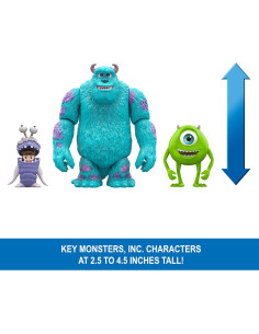 Juego de narrador Mattel Monsters, Inc. 3 figuras 7,62 cm 2
