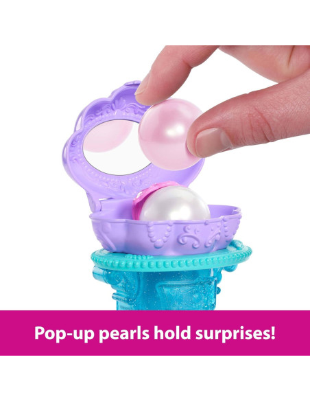 Muñeca Sirena Ariel Mattel con Tocador y 5 Accesorios