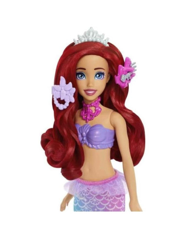 Muñeca Sirena Ariel Mattel con Tocador y 5 Accesorios