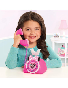 Teléfono Vintage Minnie Mouse Just Play 20x16cm Rosa 2