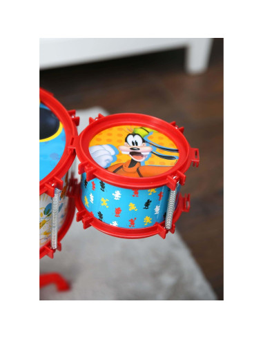 Conjunto de Tambores Mickey Mouse 3 Tambores y Platillo
