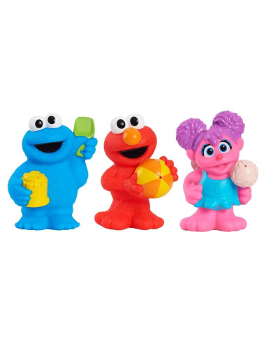 Conjunto de 3 Juguetes de Agua Plaza Sésamo Elmo Abby Cookie