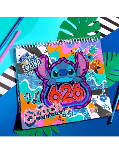 Conjunto de Diseño Stitch Disney con 15 Pósters y Stickers